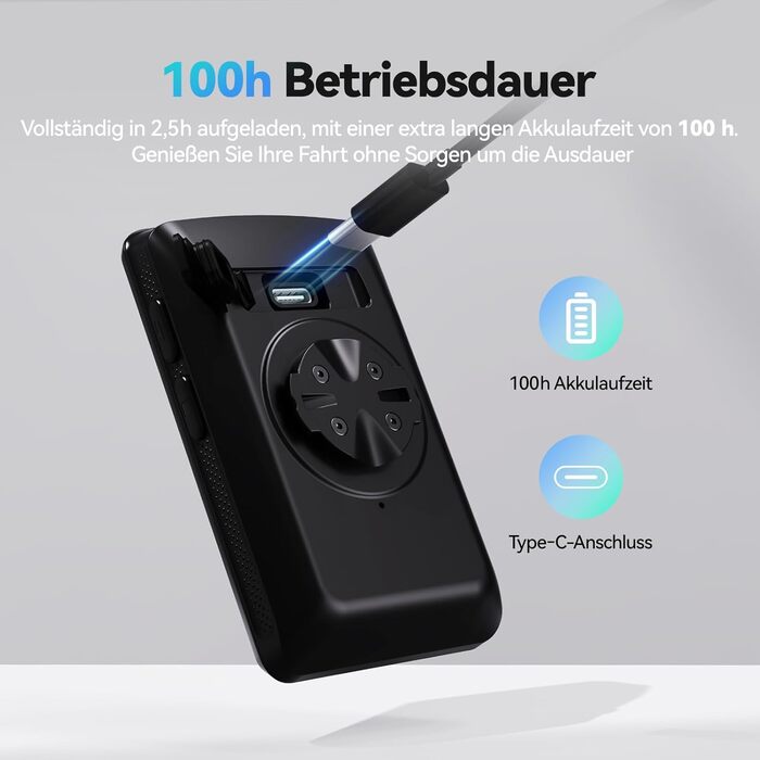 Велокомп'ютер CYCPLUS GPS ANT+ Bluetooth 5.0, 2.8