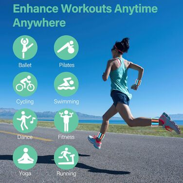 Гантелі на зап'ястя та щиколотки Kasanni 2 шт. (по 0,5 кг) для ніг та рук, Pilates, йога, танці, біг, плавання