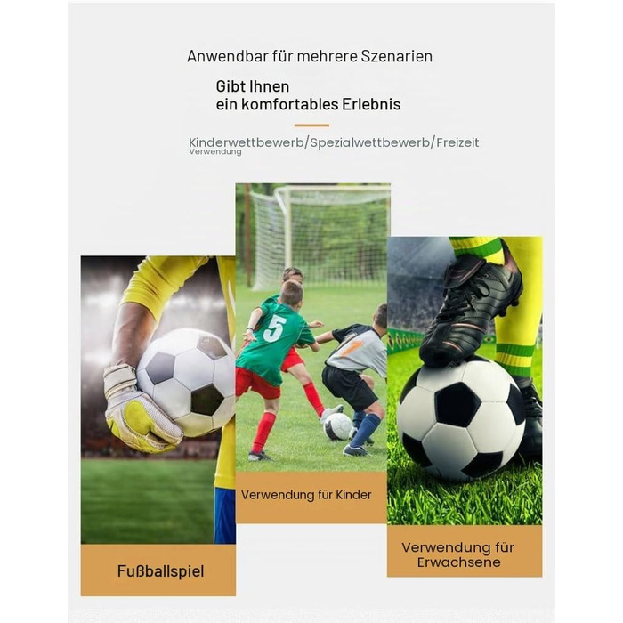 Воротарські рукавиці Fussball (тренувальні) для дорослих і дітей, розмір 10, чорні - міцний хват, протиковзкі, дихаючі