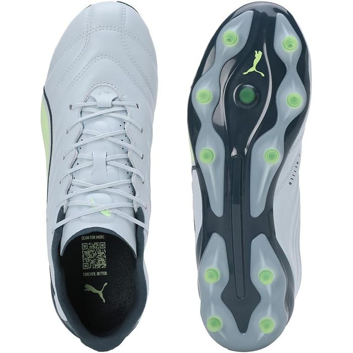 Кросівки для футболу PUMA King Pro Fg/Ag, 42.5 EU, Frosted Dew Fizzy Apple Gray Skies