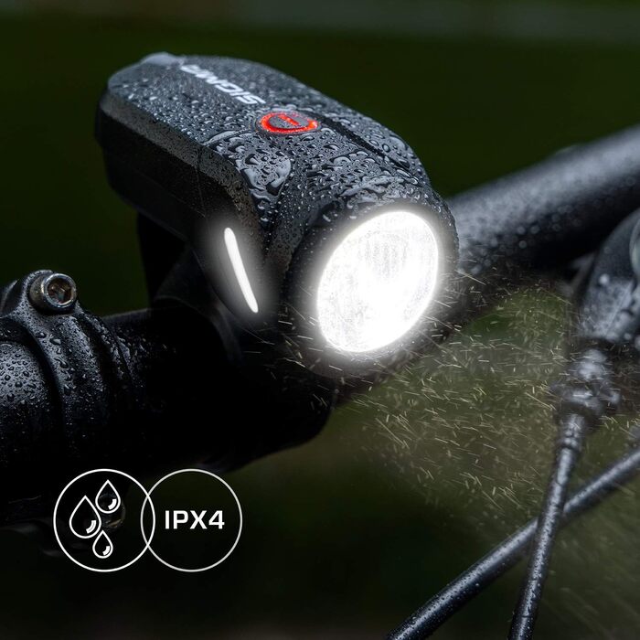 Фарига Sigma Aura 35 LED: акумуляторне переднє світло для велосипеда, 35 люкс, StVZO, 2 режими, водонепроникне, перезаряджуване