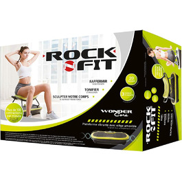 Вібраційна платформа WONDER CORE Rock N Fit з сидінням для фітнесу, тренажер для домашніх тренувань, телевізійна новинка