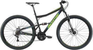 Гірський велосипед BIKESTAR, повністю амортизований, Shimano 21 швидкість, дискові гальма, колеса 26/27.5/29 дюймів, рама 15/17/19 дюймів, MTB
