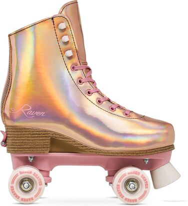 Роликові ковзани RAVEN для дітей та дорослих, регульовані (35-38, Holo Coral)