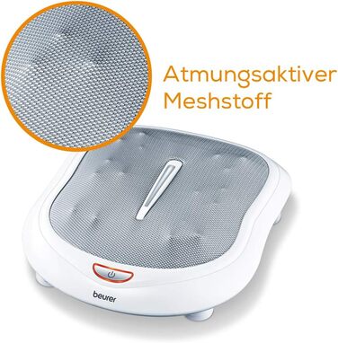 Масажер для ніг Beurer FM 60, 18 масажних головок, з функцією нагріву, 2 швидкості, шиацу для покращення кровообігу