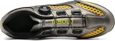 Чоловічі велосипедні туфлі для MTB та шосейних велосипедів, без фіксатора, Flat підошва (46 EU, Золотий)