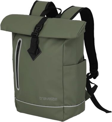 Водонепроникний рюкзак Travelite Rolltop для велосипеда та повсякденного використання, 19 л, з відбивачами, 48 см