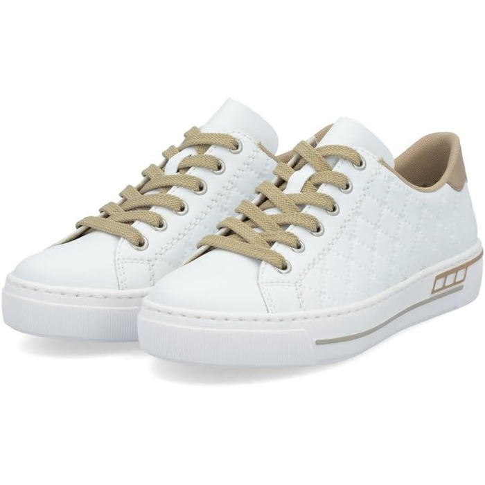 Кросівки жіночі Rieker L88W2 білі, низькі, 39 EU - зручне взуття для міста