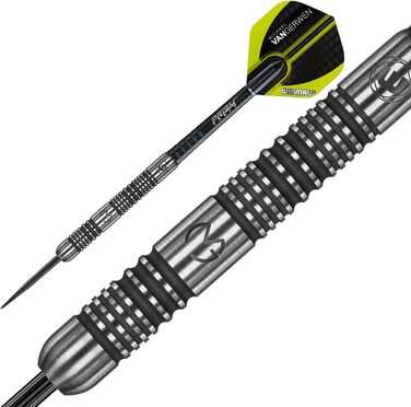 Дротики WINMAU Michael Van Gerwen MvG Authentic 22 г, професійні, вольфрамові, зі сталевим наконечником, з оперенням та хвостовиками