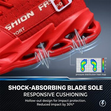 Кросівки чоловічі та жіночі спортивні для бігу та фітнесу Turnschuhe G133 Red (41 EU)