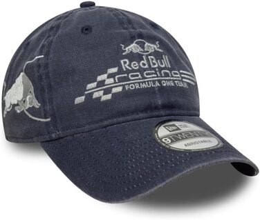 Кепка New Era Red Bull Racing F1 Team 2025 з логотипом, класичний стиль, регульована