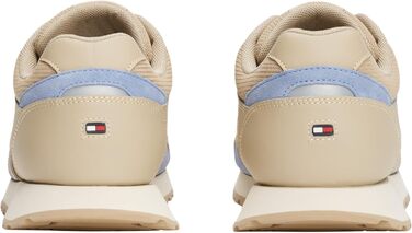 Чоловічі кросівки Tommy Hilfiger Runner New Eva Mix зі шкіри, колір Khaki Sandalwood, розмір 46 EU