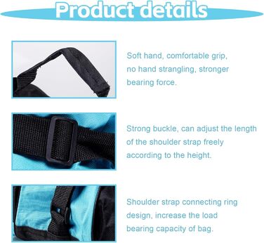 Сумка для роликових ковзанів та ковзанів, блакитна, універсальна (жіноча, чоловіча, дитяча)