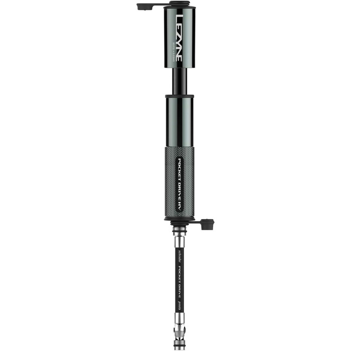 Міні-насос для велосипеда LEZYNE Pocket Drive HV, високий тиск 90 psi, сумісний з Presta та Schrader, компактний алюмінієвий ручний насос, портативний