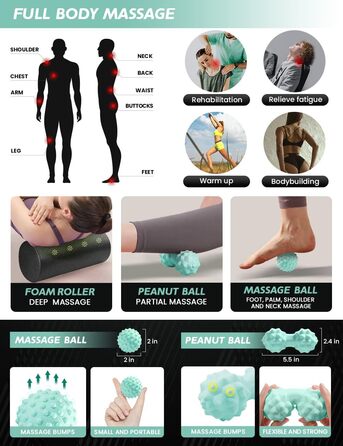 Набір для йоги KNOWYOGA Starter Kit 12 в 1: мат, ролер, стрічки, блоки, м'ячі для масажу. Для початківців