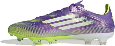 Кросівки футбольні adidas F50 Pro Firm Ground (46 EU, Purple Rush Cloud White Lucid Lemon)