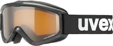 Дитяча лижна маска uvex speedy pro, антивідблиск, збільшене поле зору, синя/золота лінза