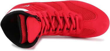 Кросівки для боротьби, боксерські кросівки, гумова підошва, для чоловіків, жінок та дітей, дитячі (42 EU, червоні)