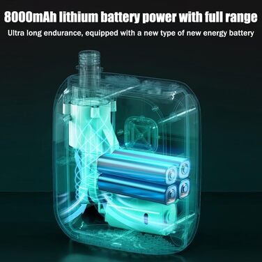 Електричний насос для SUP дошки OBEST з акумулятором 8000mAh, LED ліхтарик, швидка інфляція для SUP, кайтсерфінгу, намету, матрацу, каяка