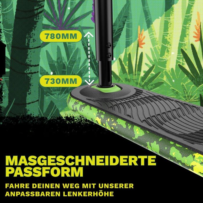 Трюковий самокат Indo Trick Scooter V2 Pro Green Mamba (12+ років) для підлітків, дітей та дорослих – для вулиці та приміщення