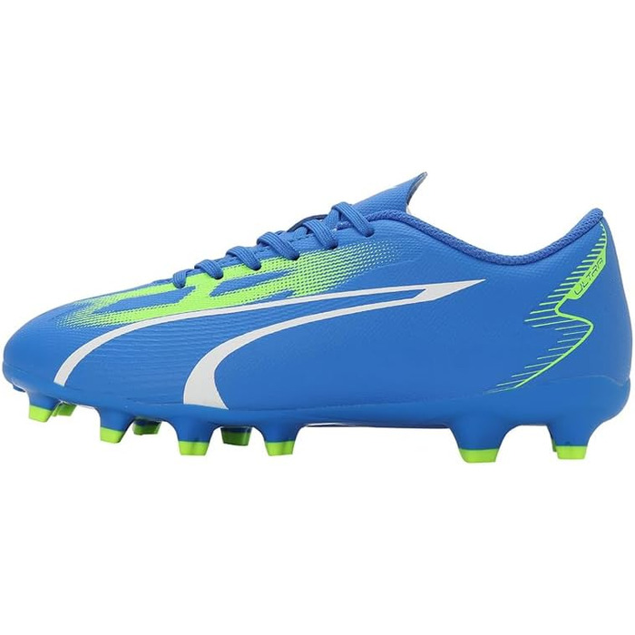 Дитячі футбольні бутси PUMA Ultra Play FG/AG Jr, 37 EU, блакитний, білий, зелений