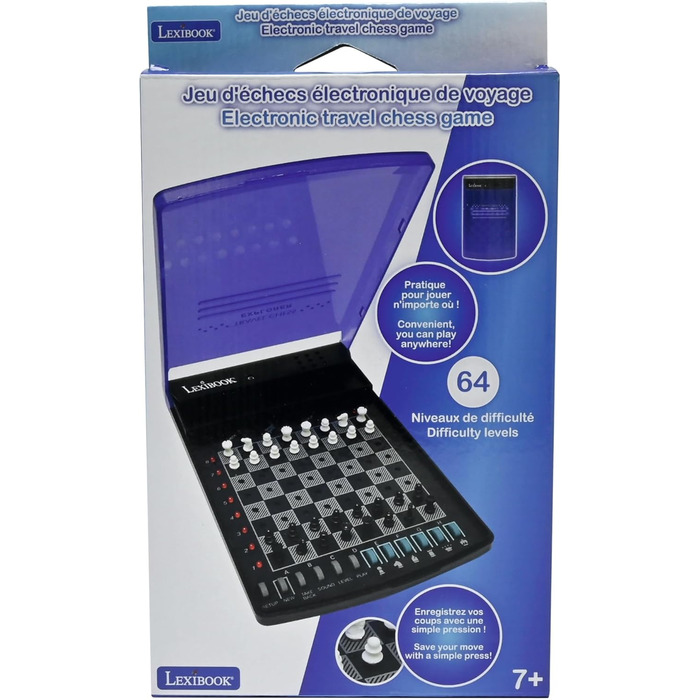 Електронні шахи Lexibook Harry Potter з тактильною клавіатурою, світловими та звуковими ефектами, 32 деталі, 64 рівні складності, сімейний набір, CG3000HP