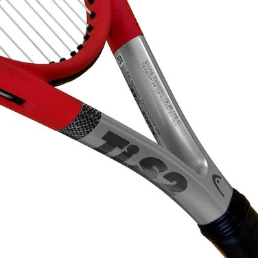 Тенісна ракетка HEAD Ti S2, чорна-червона, натягнута, 245 г, розмір L3, нова