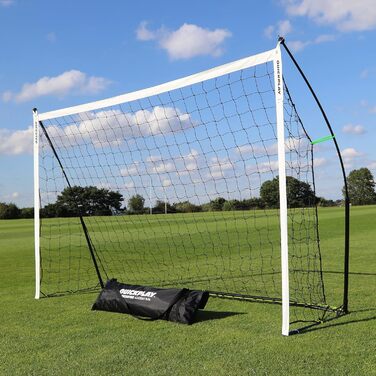 Футбольні ворота QUICKPLAY KICKSTER 2.4x1.2 м – ультралегке переносне футбольне міні-ворота для саду, швидке складання, для дітей і дорослих, комплект з сумкою для транспортування