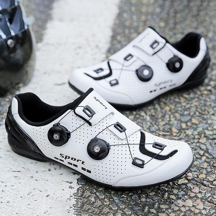 Велосипедні шкарпетки для чоловіків та жінок, для шосе, індоор-велосипед, антиковзаючі, дихаючі, унісекс, білі, 42 EU