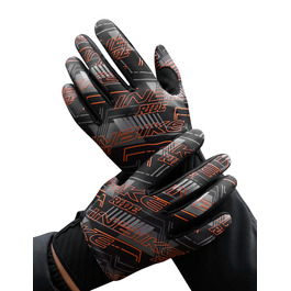 Велосипедні рукавички INBIKE для чоловіків, бігові рукавички, ударостійкі, еластичні, світловідбиваючі, дихаючі, помаранчеві, XXL