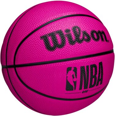 Баскетбольний м'яч WILSON NBA DRV, для залу та вулиці, рожевий, розмір 3