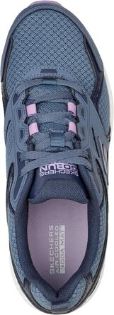 Кросівки жіночі Skechers Go Run Consistent сині шкіряні з фіолетовою окантовкою 36.5 EU