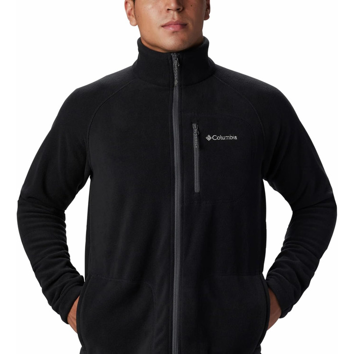 Чоловіча флісова куртка Columbia Fast Trek II Full Zip чорного кольору, розмір M