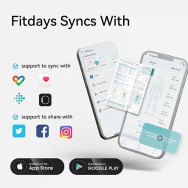 Fitdays Розумна вага для аналізу тіла - вага з 8 електродами, точна цифрова вага BMI з 20+ метриками, Bluetooth, індикатор кольору для м'язів/жиру/води, синхронізація для 6 користувачів (FG2202WB-Рожевий)