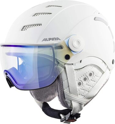 Гірськолижний шолом Alpina Jump 2.0 V для дорослих, білий матовий, розмір 59-61 см, ударостійкий, з індивідуальним регулюванням