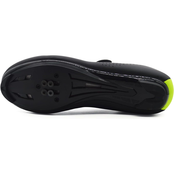 Велосипедні туфлі для їзди по пересіченій місцевості та шосе, сумісні з SPD/SPD-SL, для чоловіків та жінок (42 EU, Чорний/Зелений)
