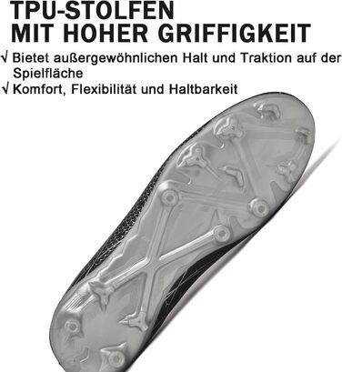 Чоловічі футбольні бутси для залу та вулиці, розмір 43 EU, чорні