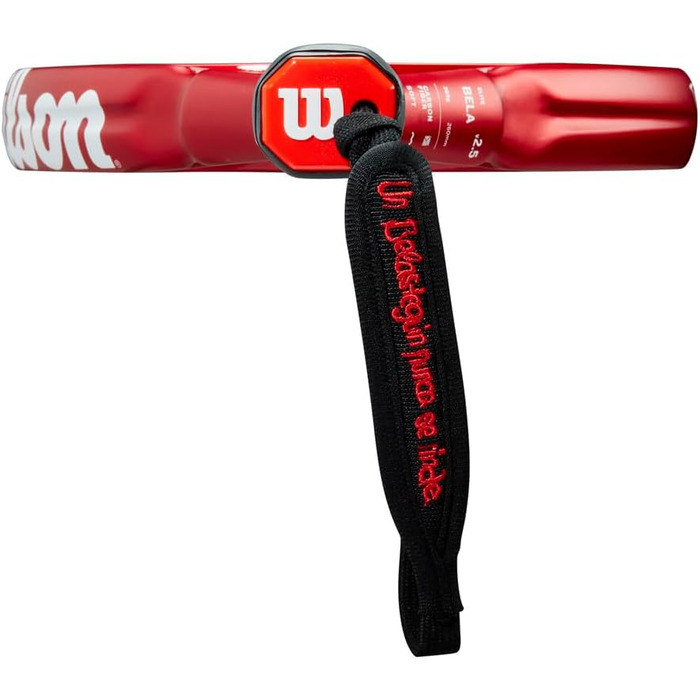 Падель ракетка Wilson Bela Elite V2.5, карбон/EVA, 365 г, червона