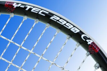 Ракетка для сквошу Unsquashable Y-Tec 2990 C4 з чохлом, біла