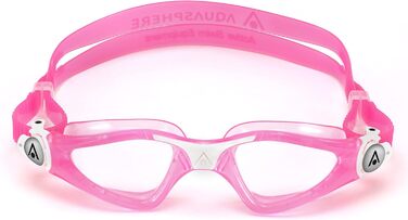 Дитячі окуляри для плавання Aquasphere Kayenne JR з UV-захистом, силіконовою ущільнювачкою, антифогом і антипротіканням, для хлопчиків і дівчаток від 6 років, універсальний розмір, рожево-білі