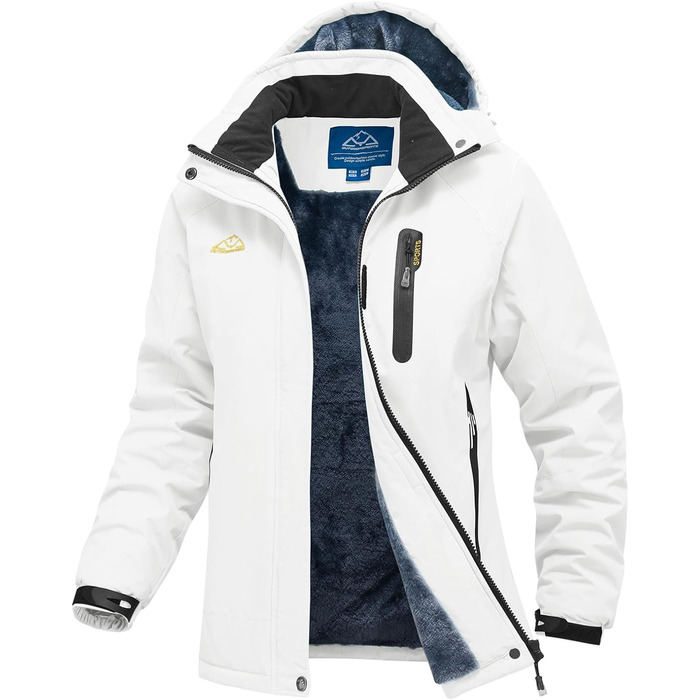 Жіноча зимова куртка Ysento: водонепроникна, софтшел, тепла, вітрозахисна, для сноуборду та активного відпочинку (біла, розмір S)