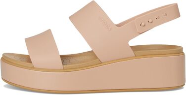 Чобочки Crocs Brooklyn Low Wedge для жінок (41/42 EU, Рожево-карамельний)