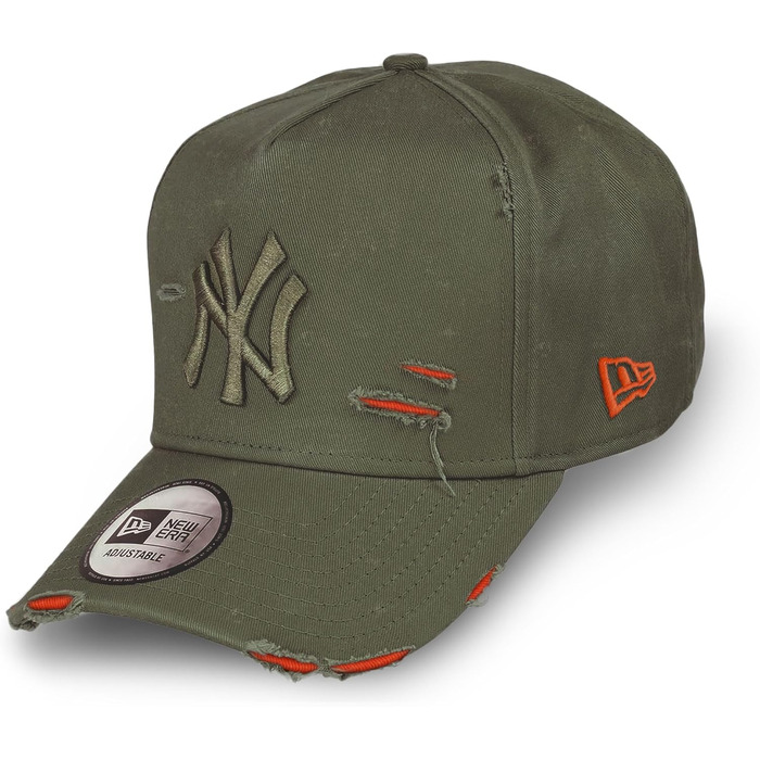 Кепка New Era Outdoor Patch Olive A-Frame з регулюванням, розмір універсальний (New York Yankees #36421)