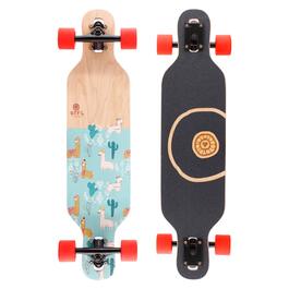 Longboard BTFL MAYA для дітей від 5 років з підшипниками ABEC 9, Drop Through Cruiser, скейтборд для початківців та досвідчених райдерів, фрірайд та для вулиць