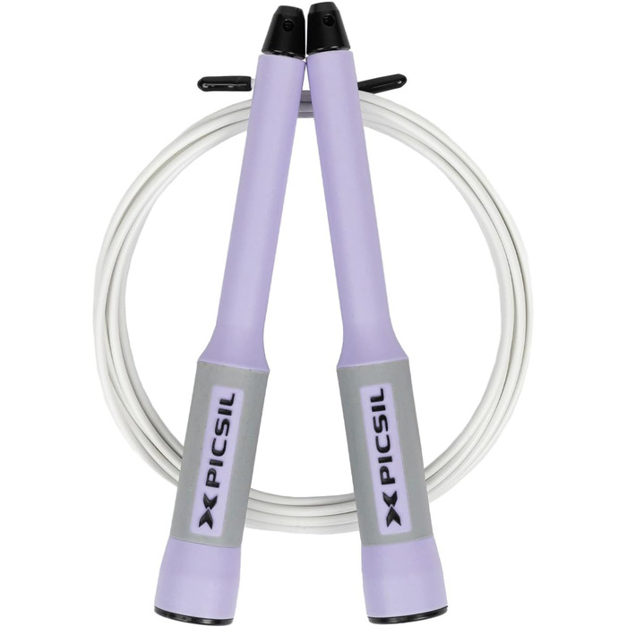 Picsil Sphinx Speed Rope – легке та міцне скакалка для крос-тренінгу, фітнесу, боксу, професійна скакалка з подвійними підшипниками, високоякісні матеріали, фіолетова