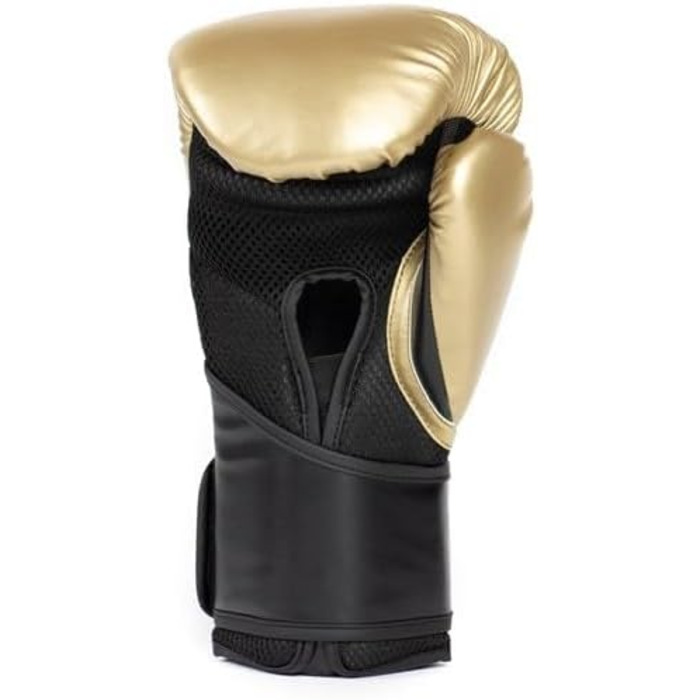 Боксерські рукавички Everlast Elite 2: для спарингу, роботи з мішком та м'ячами, кріплення на липучці, ергономічний захват, роздільний пінопоглинач, оригінальна серія Everlast GOLD/SCHWARZ, 10OZ