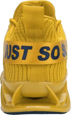 Чоловічі кросівки для бігу JSLEAP: дихаючі, легкі, для занять спортом та вуличної бігової стилістики (41 EU, 1 Жовтий)