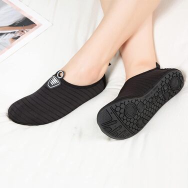 Аквашузи для плавання та відпочинку на пляжі - чоловічі та жіночі, чорні, розмір 35/36 EU