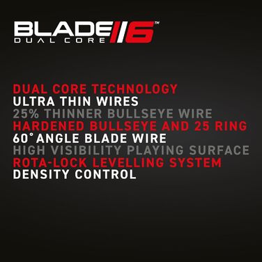 Дартборд WINMAU Blade 6 Dual Core, професійний, класичний, сизалевий