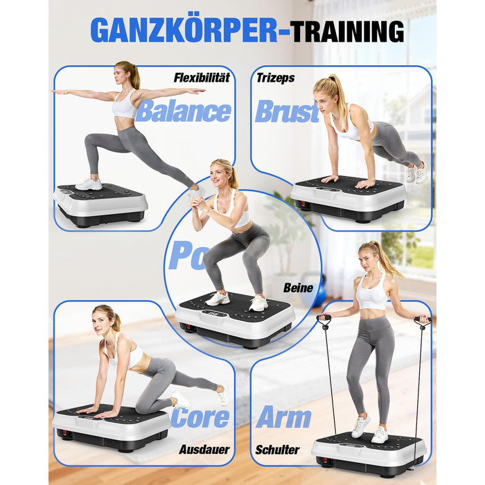 Віброплатформа для жінок HomeFitnessCode Mini - тренажер для дому для схуднення та м'язового розвитку, чорний